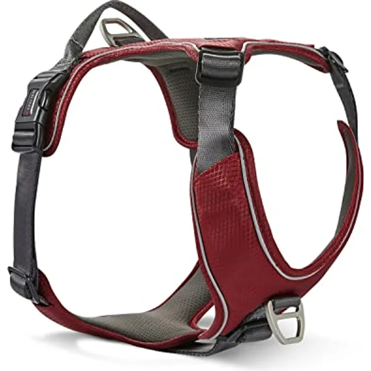 Wolters Geschirr Active Pro Comfort, Größe:45-52.5 cm, Farbe:rot/anthrazit