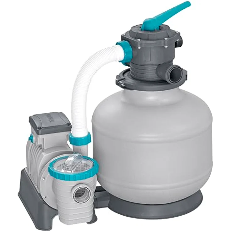 Bestway Sandfilteranlage 7.570 l/h für Pools bis 60.500 l, mit 6-Wege-Ventil und Manometer – Bild 1