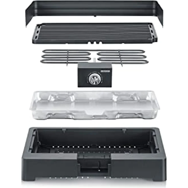 Severin PG 8567 Elektrogrill schwarz 2200 Watt Leistung – Bild 5