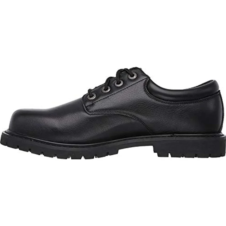 Skechers Cottonwood- Elks SR, Schnürschuh für Gastronomie mit Memory Foam Innensohle, schwarz – Bild 3