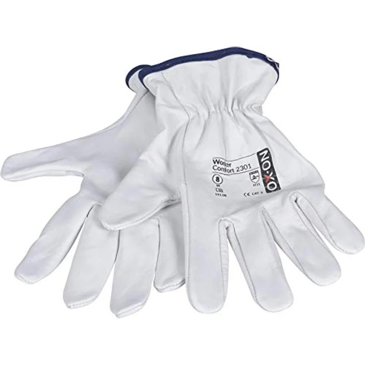 OX-ON Vollleder Arbeitshandschuhe aus Ziegenleder, weiche Premium Handschuhe, Gr. 10/XL, mit Gummizug – Bild 1