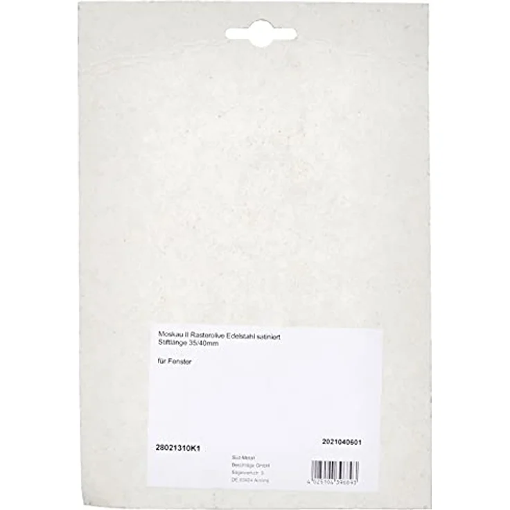 Alpertec Fenstergriff Moskau II edelstahl Fensterbeschlag, Stiftlänge 40 mm, 28021310K1 – Bild 3