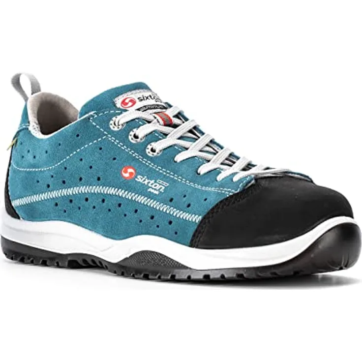 Sixton Sicherheitsschuh, Nubukleder Hydrotech und Velourspaltleder, gelocht, Weite 11