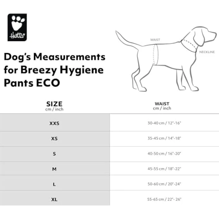 Hurtta Breezy Pants Hygienehöschen für Hunde ECO, Sauberkeit während der Läufigkeit, für Hündinnen – Bild 3