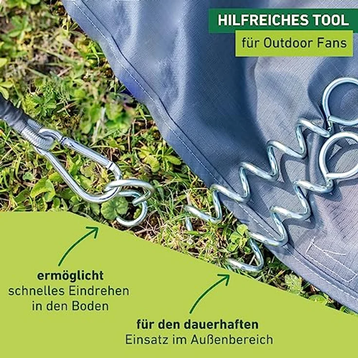 Windhager Spiralhering Metall, verzinkt Länge 15 cm , VE: 6 – Bild 4