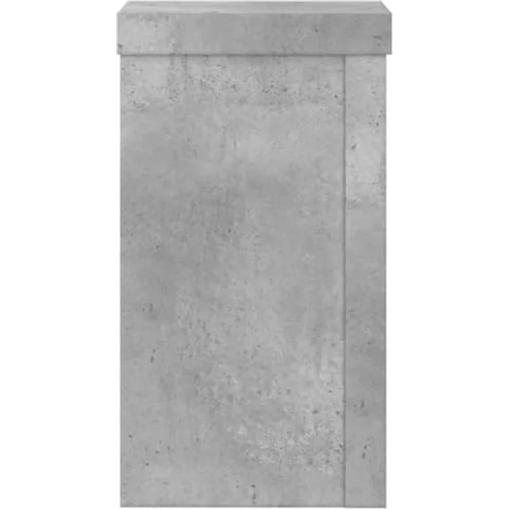 vidaXL Blumenständer Pflanzenständer 2 Stk. Betongrau 10x10x18 cm Holzwerkstoff (2 St) - Robustes Material, stabile Oberplatte, einfache Reinigung – Bild 6
