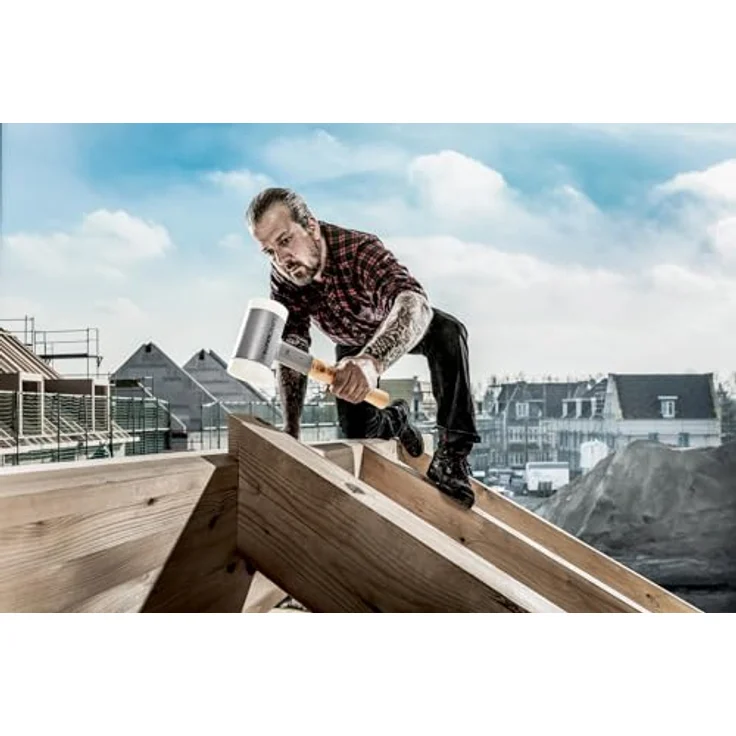 SUPERCRAFT-Schonhämmer, mit schwingungsdämpfendem, ergonomisch geformtem und lackiertem Hickorystiel | Ø=40 mm | 3366.040 – Bild 20