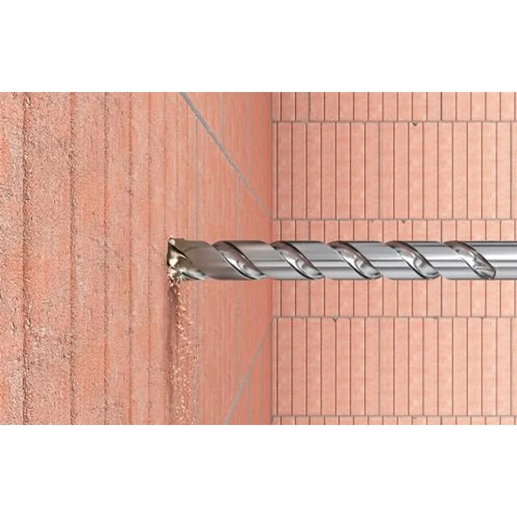 Fischer Steinbohrer d-s hm 10,0 x 67/120, Betonbohrer mit Hartmetallplatte und 130° Hartmetallschneide für hohe Standzeit und Hitzebeständigkeit – Bild 2