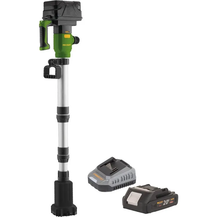 PRO CRAFT CPN20bb Akku Tauchpumpe, 20 V mit 2725 l/h, inkl. 2,0 Ah Akku und Ladegerät