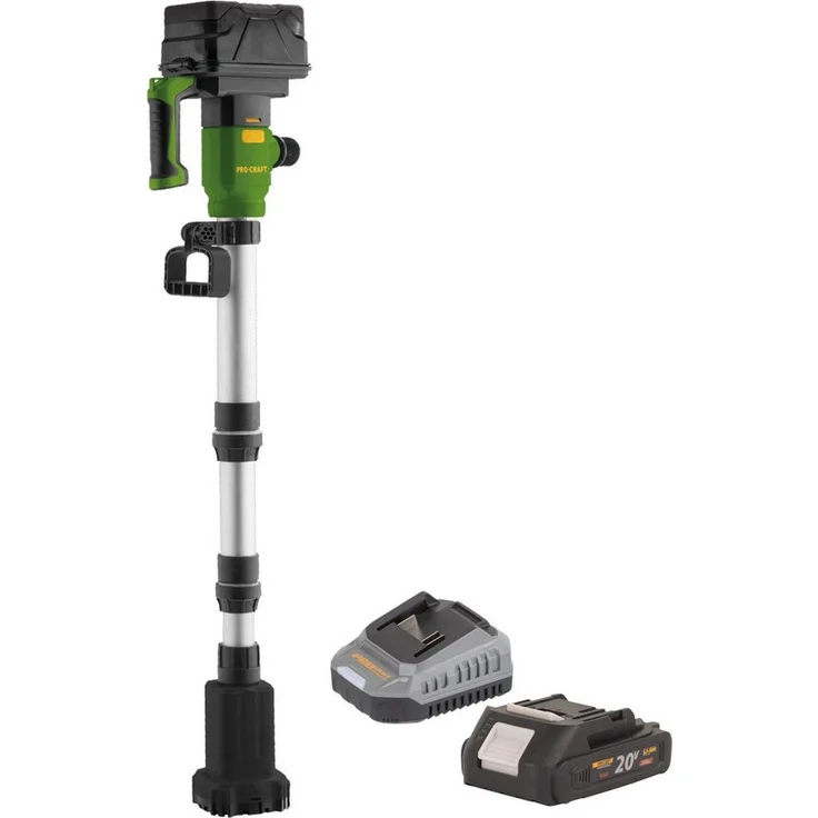 PRO CRAFT CPN20bb Akku Tauchpumpe, 20 V mit 2725 l/h, inkl. 2,0 Ah Akku und Ladegerät