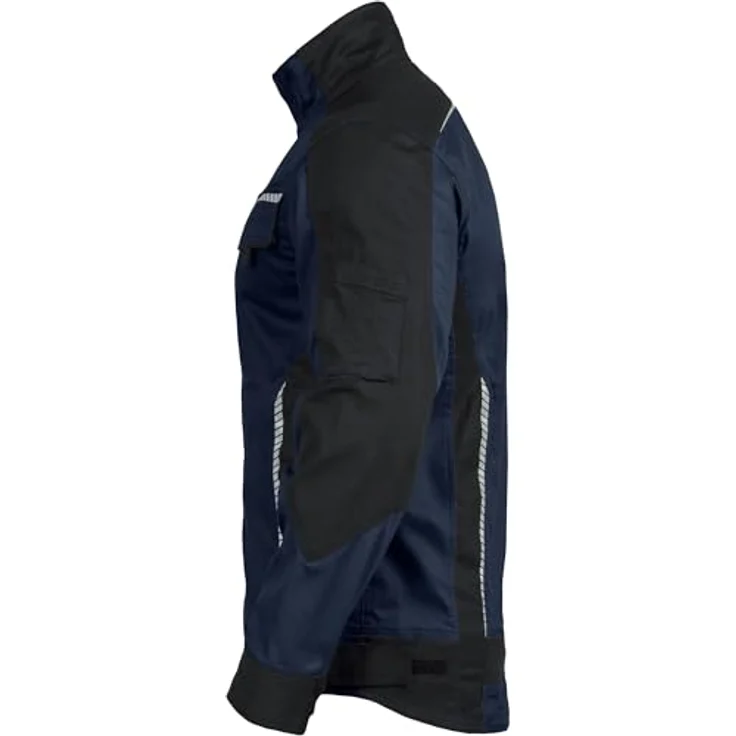 Leibwächter Arbeitsjacke Flex-Line Herren Arbeitsjacke, Reflektoren, Verstellbarer Jackensaum, Belüftungsösen, Schwarz – Bild 6