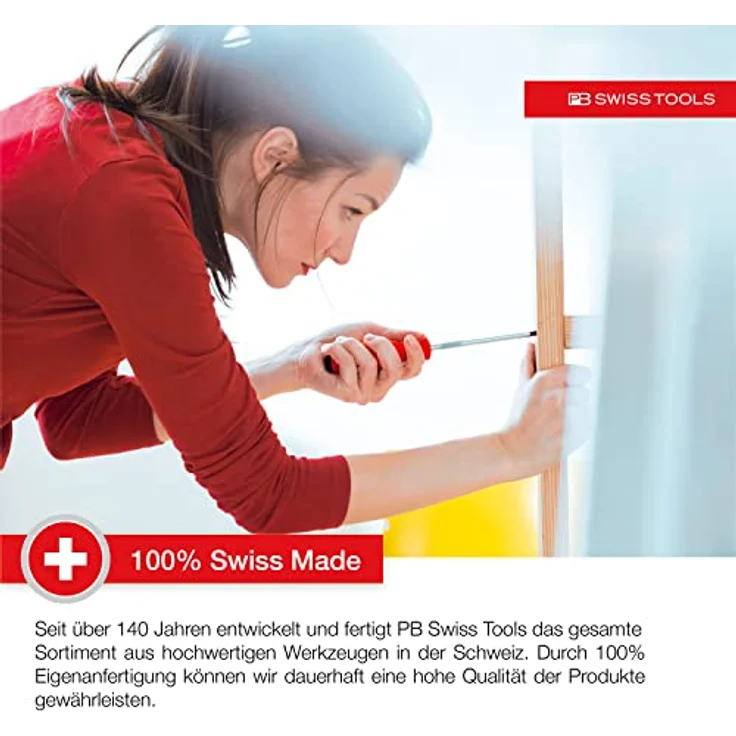 PB Swiss Tools Schraubenzieher PB 6465 Insider Long mit 8 PrecisionBits C6, Edelstahl-Bitaufnahme, mobil, vielseitig, hochwertige Kartonbox – Bild 5