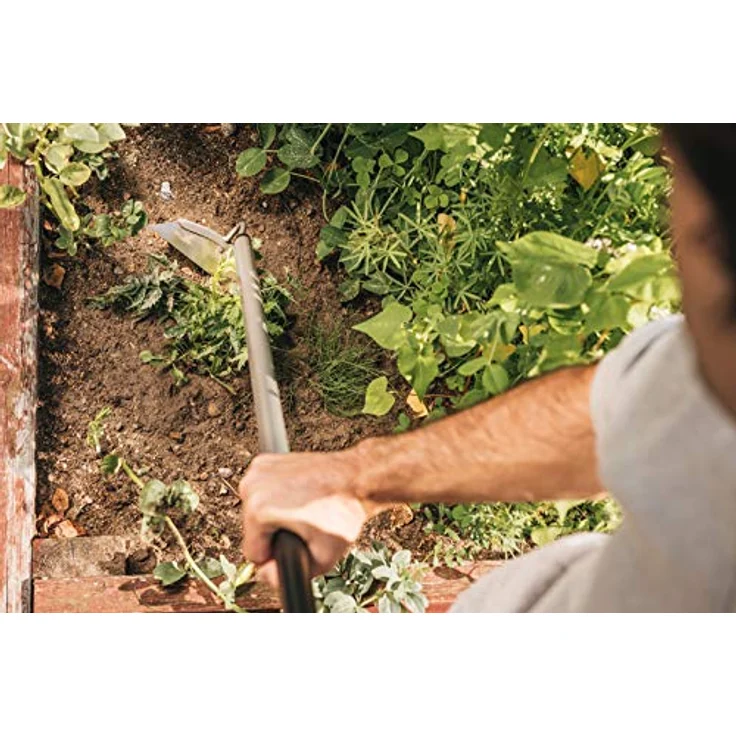 Fiskars Hacke, Länge: 155 cm, Breite: 18,5 cm, Stahl-Kopf-Aluminium-Stiel, Schwarz-Grau, Ergonomic, 1000675 – Bild 3