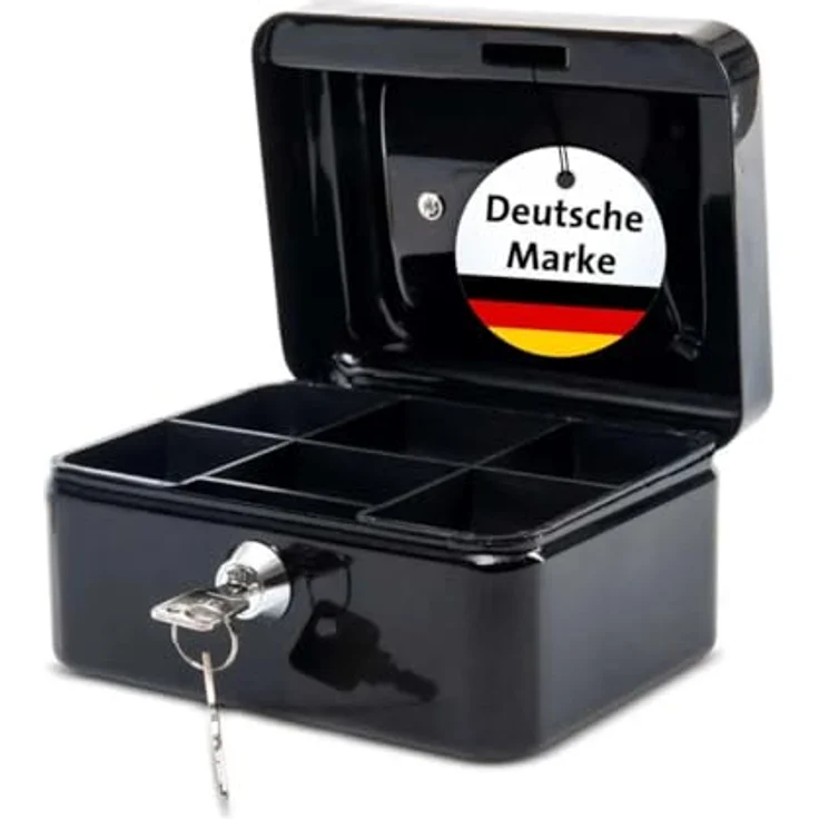 Maul Geldkassette 1, Schwarz, Münzgeldeinsatz Herausnehmbar, 153 x 81 x 125 mm, 5610190, 1 Stück – Bild 2
