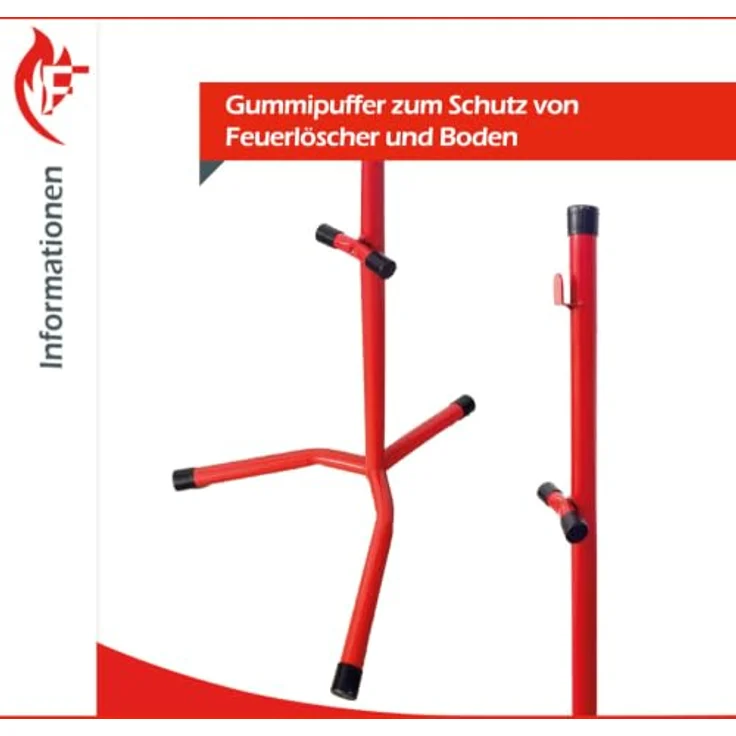 FireLoq® 6L Schaumlöscher 27A | 183B, Feuerlöscher mit Ständer, Prüfnachweis und Manometer, ideal für Büro und Gewerbe – Bild 5
