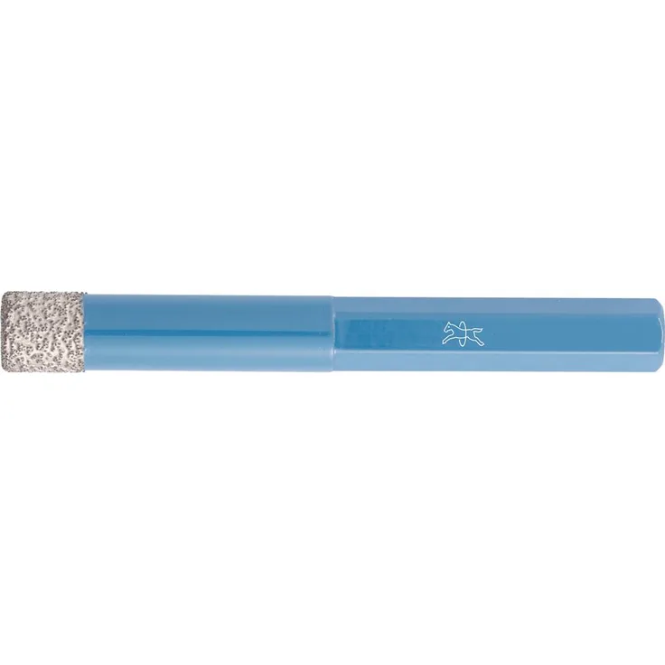 PFERD TOOLS DPD 10 FL HEX 68300115, Diamant-Trockenbohrer 10mm, Selbstkühlungseffekt, Sechskantschaft für Fliesenbohrungen