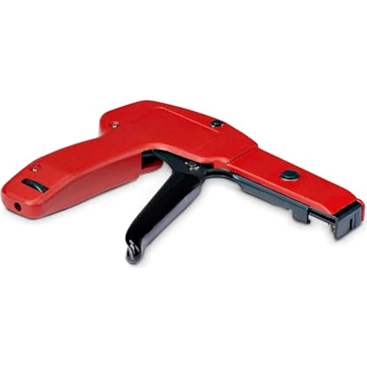 StarTech Nylon-Kabelbinderpistole, Werkzeug zum Schneiden und Installieren von Kabelbindern, rot, für Kabelbinder 2,4 - 4,8 mm – Bild 3