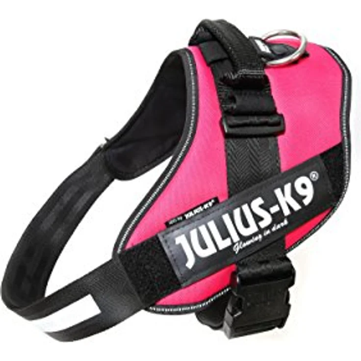 Julius-K9 K9 IDC POWERGESCH GR 3 ROSA82- Halsband + Leine, strapazierfähiges Geschirr mit reflektierenden Details – Bild 1