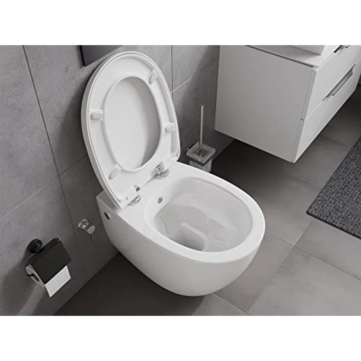 Aqua Bagno | Taharet Toilette mit Dusch-WC, Toilette mit Bidet-Funktion/Duschfunktion, Hänge-WC, Wand-WC | 51 cm lang – Bild 5