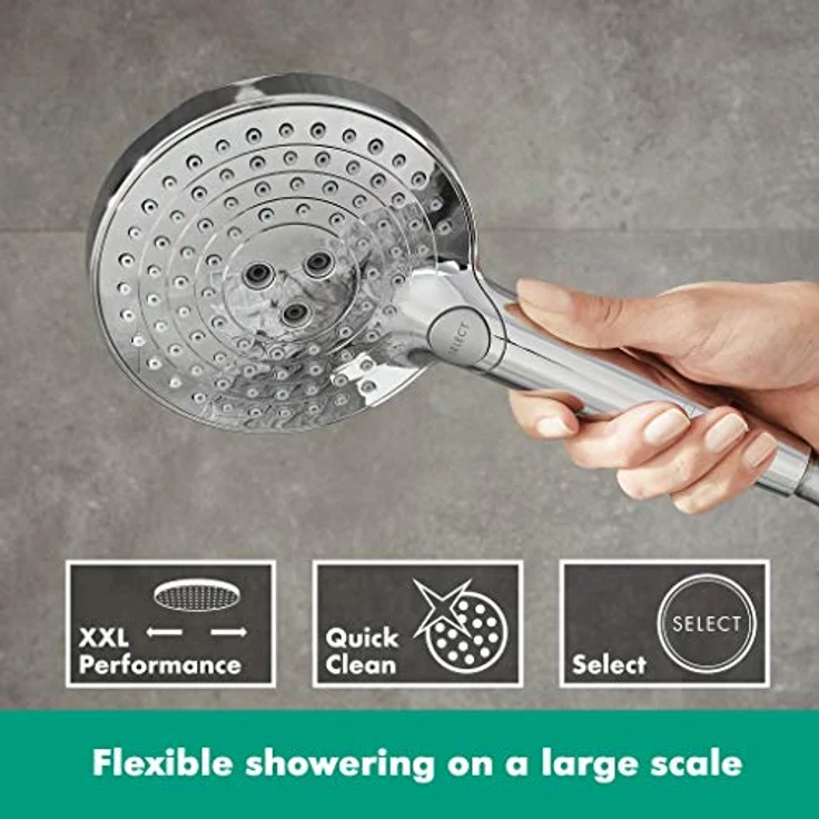 hansgrohe Duschkopf Raindance Select S 120 (Regendusche, 3 Strahlarten), chrom – Bild 3