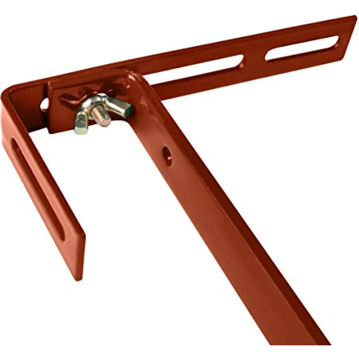 Xclou Blumenkastenhalterung ohne Bohren, Balkonkastenhalter, Haken und Halter, terrakotta, 19 x 5 x 17 cm – Bild 8