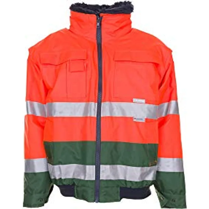 Warnschutz Comfortjacke orange/grün Größe L
