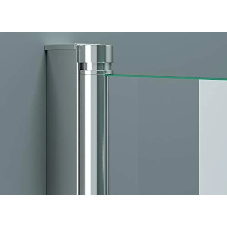 doporro 90x140 cm Design-Duschwand für Badewanne Badewannenaufsatz Duschabtrennung 6mm ESG-Sicherheitsglas teilsatiniert inkl. NANO-Beschichtung Badewannenfaltwand – Bild 5