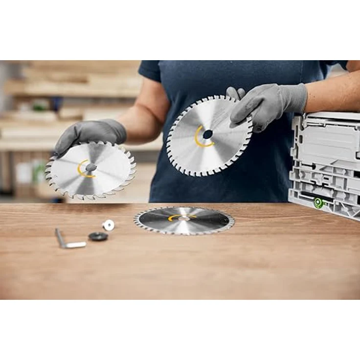 Festool Kreissägeblatt-Set KSB-SORT/3 W 168x1,8, Hartmetallzähne für lange Standzeiten - hochwertig und farbcodiert – Bild 4