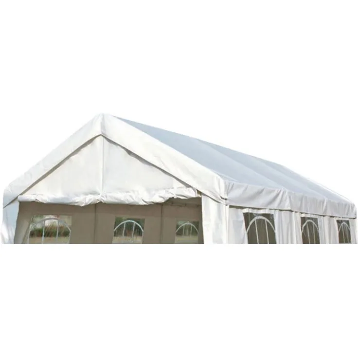 DEGAMO Pavillon-Ersatzdach PALMA, 180g/m², PE weiss mit Spanngummis, für Zelt 3x6 Meter