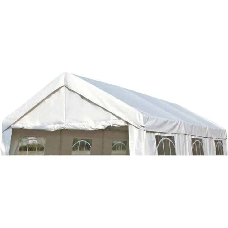 DEGAMO Pavillon-Ersatzdach PALMA, 180g/m², PE weiss mit Spanngummis, für Zelt 3x6 Meter – Bild 1