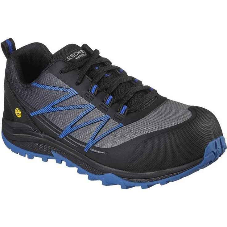 Skechers Skechers Puxal Arbeitsschuh, Glattleder, Synthetik und Mesh, sportlicher Schnürschuh mit ESD – Bild 1
