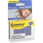 OHROPAX Gute Nacht Ohrstöpsel aus Silikon, 8 Stück - Lärmschutz, formbar, wiederverwendbar