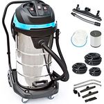 100 Liter All-IN-ONE INDUSTRIESAUGER mit drei Motoren und max 3.400 Watt, inkl. Fahrbahndüse, drei Schläuche, Saugschlauch-Längen 3 + 5 + 10 Meter, Edelstahl-Behälter, und Fahrbahndüse