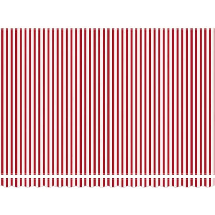 vidaXL Manuell einziehbare Markise, Rot und Weiß, 4 × 3,5 m, wetterbeständige Polyesterstoff, pulverbeschichteter Stahlrahmen, geeignet für Wandmontage – Bild 9