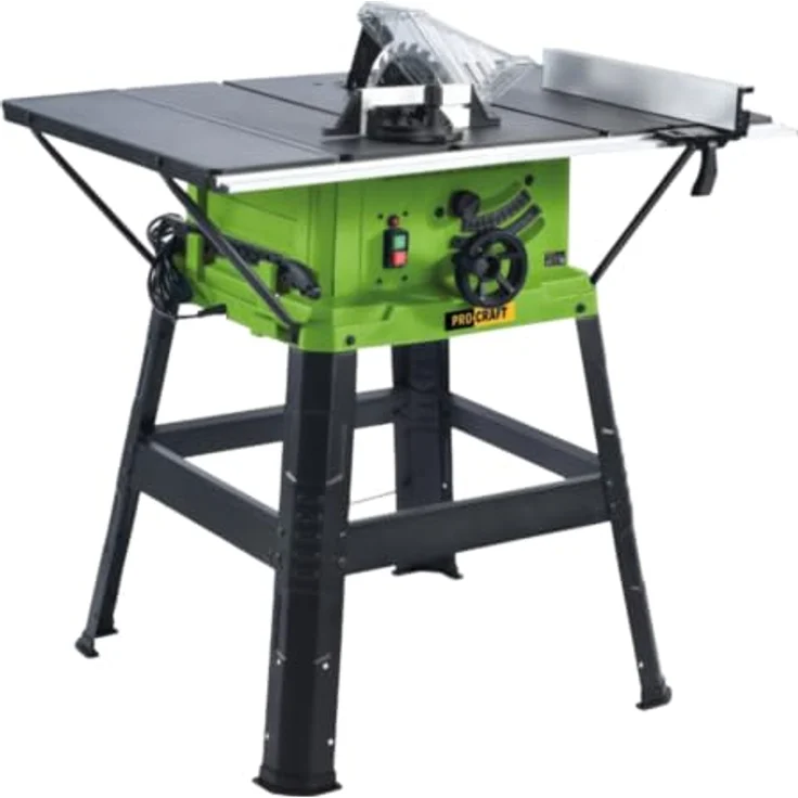Procraft KR2800 Tischkreissäge 2000 Watt, 254 mm Sägeblatt, einstellbare Neigung bis 45°, max. Schnitthöhe 85 mm – Bild 1