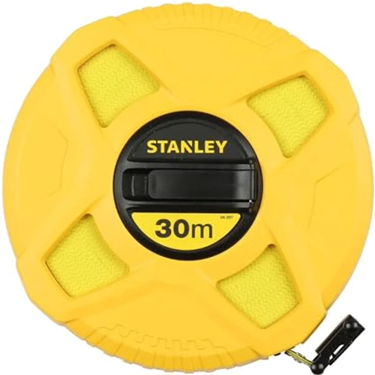 Stanley Kapselbandmass Fiberglas (30 m Länge, ABS-Kunststoffgehäuse, klappbare Kurbel, Band beschichtet) 0-34-297 – Bild 2