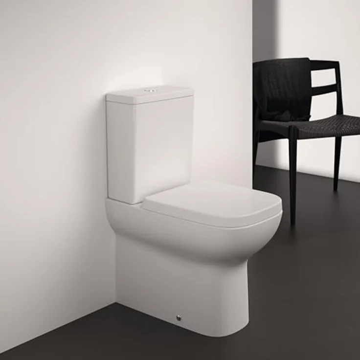 Ideal Standard WC-Sitz i.life S Wrapover, Duroplast in Weiß mit Schnellverschluss und Edelstahlscharniere – Bild 8