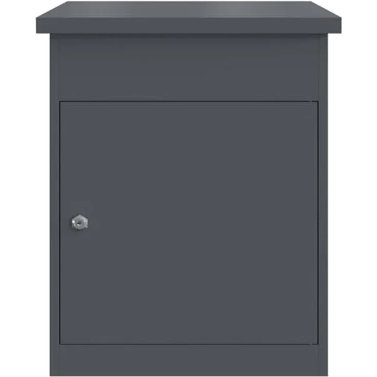 vidaXL Briefkasten Anthrazit, Postkasten aus Stahl mit den Maßen 44x35x59 cm – Bild 5