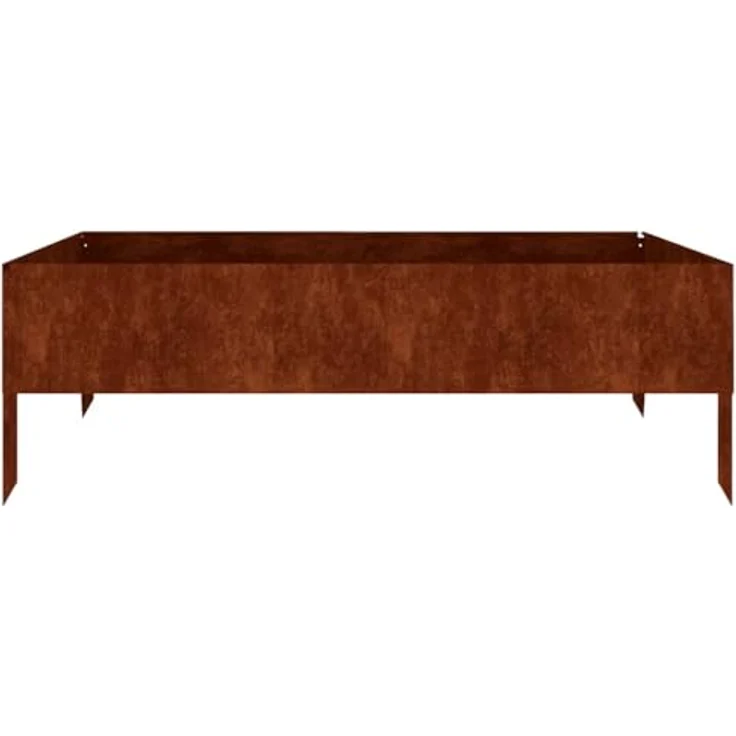 vidaXL Hochbeet Cortenstahl rostig, 100 x 100 x 33,5 cm, wetterfest und langlebig – Bild 9