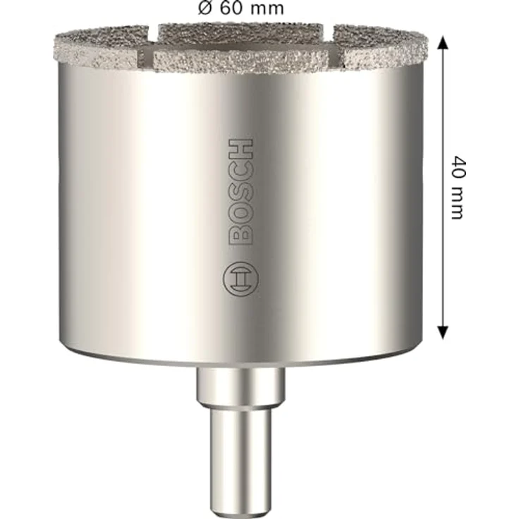 Bosch Lochsäge Ø 60 mm mit Adapter für Fliesen, Professional Zubehör für Bohrmaschine, langlebig und robust – Bild 3