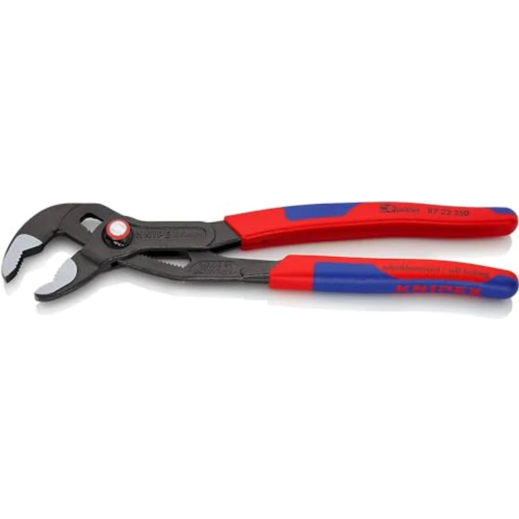 KNIPEX 87 22 250 Cobra QuickSet Hightech-Wasserpumpenzange grau atramentiert mit schlanken Mehrkomponenten-Hüllen 250 mm – Bild 2