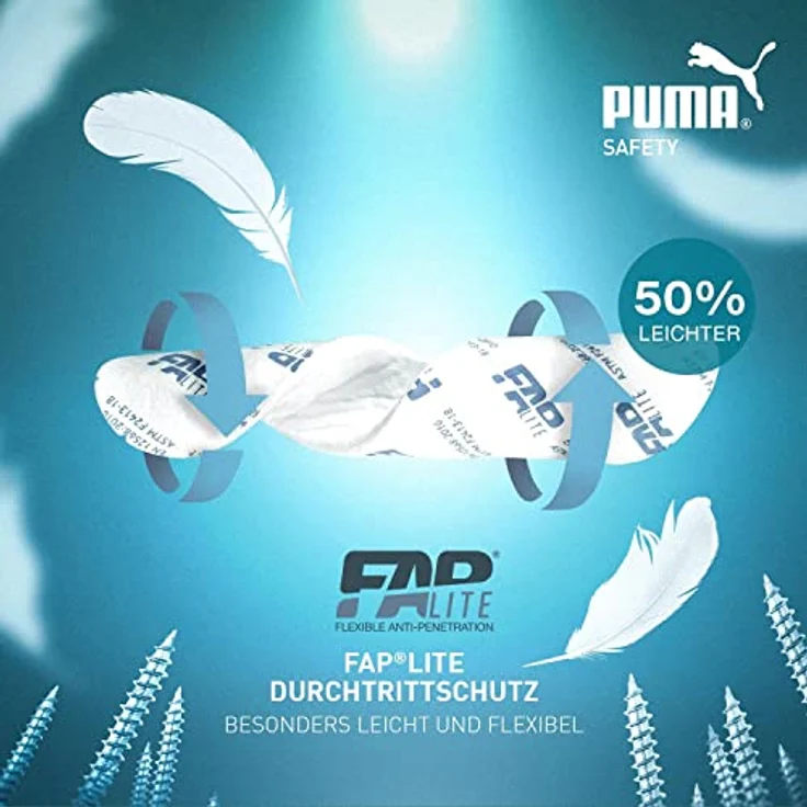 PUMA Safety CHARGE BLACK DISC LOW Arbeitsschuh, Sicherheitsschuhe mit IMPULSE.FOAM® und POWER PLATE, schwarz – Bild 9