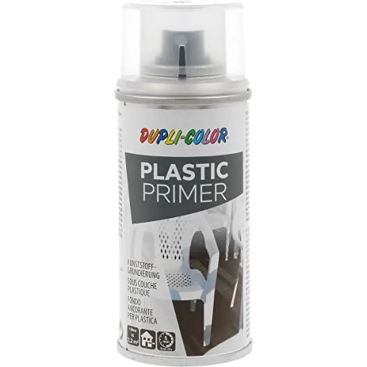 DUPLI-COLOR PLASTIC PRIMER Transparent 150 ml, Schnelltrocknende Grundierung für Kunststoff mit optimaler Haftung, Innen & Außen