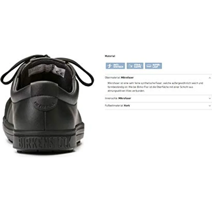 Birkenstock QS 500 MF Arbeitsschuh, S3 zertifiziert, wasserabweisende Mikrofaser, schwarz – Bild 7