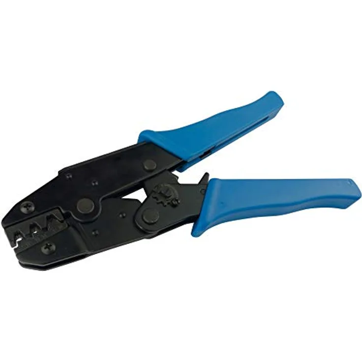 Crimpzange für unisolierte Kabelschuhe 0,5 - 6 mm²