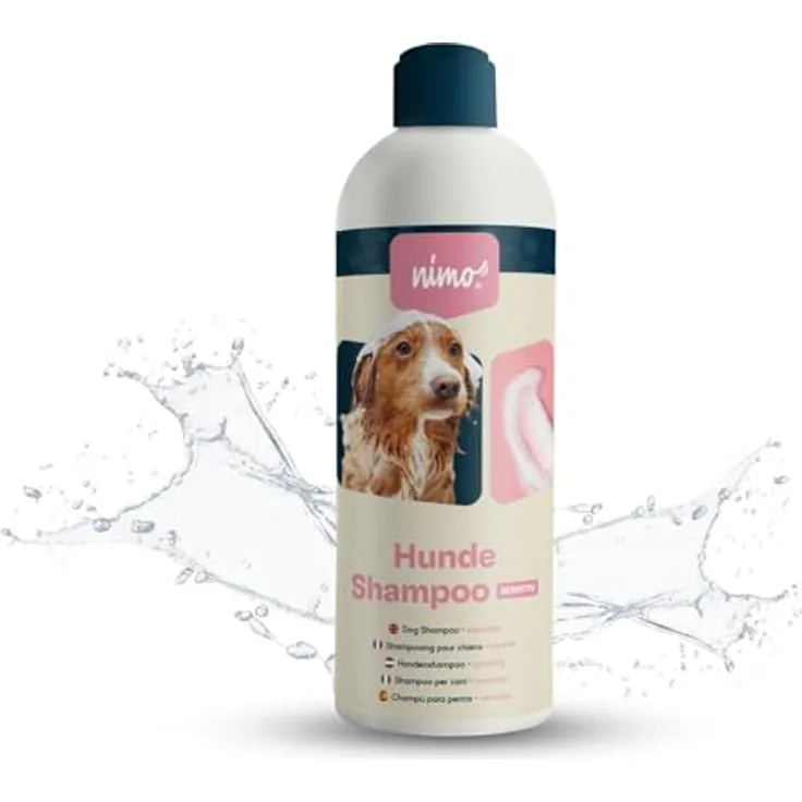 nimo Tiershampoo Hunde Shampoo sensitiv, 500 ml, gegen Juckreiz und Trockenheit, ohne Duftstoffe