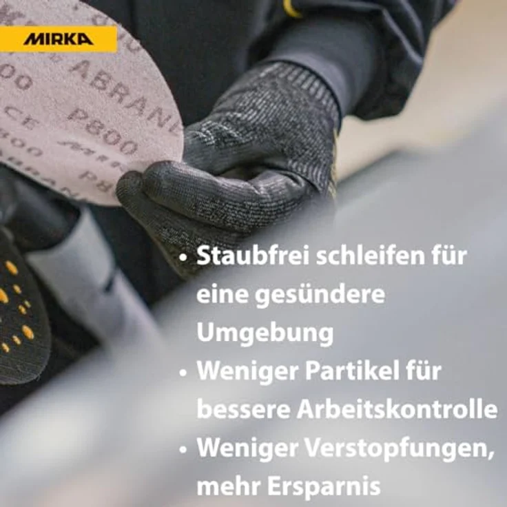 Mirka 5424105018 Schleifscheibe Abranet 150 mm Korn 180 Inhalt 50 Stück – Bild 6