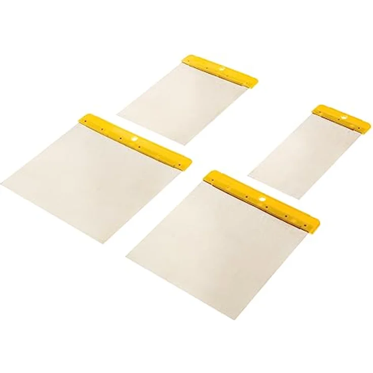 TOPEX Japanspachtel Satz 4-teilig, Elastisch & Unzerbrechlich, Mit handlichem Griff, Klingenbreiten 50-120 mm für Verfüllen & Glätten – Bild 1