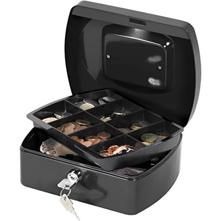 Q-Connect KF02602 Geldkassette 20,32 cm schwarz
