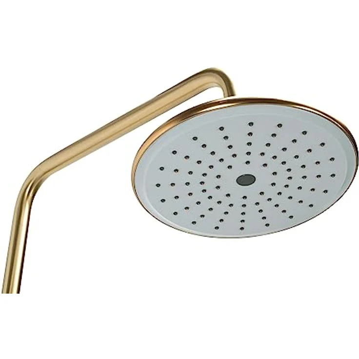 wohnwerk.idee VERSO Duscharmatur Duschsystem Regendusche in Gold Matt Schwarz, hochwertig und korrosionsbeständig – Bild 4